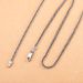 Personality S Silver Jewelry Women's 1.6M Fox Tail Chain Necklace_ipsvogv.com