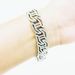 Unisex Hip Hop Trendy 17 Diamond Shaped Hollow Cuban Chain Diamond Bracelet For Men And Women Hiphop Necklace_ipsvogv.com