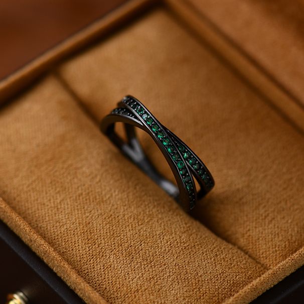 Handicrafts With Personalized Cross Shaped Design, Micro Inlaid Zircon, Popular Men's And Women's Rings_ipsvogv.com