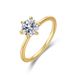 hot Classic Simple One Carat Moissanite Ring S925 Silver Six Claw Inlaid Moissanite Diamond Ring Proposal Gift_ipsvogv.com