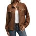 Women's Clothing lapel cardigan autumn new retro Maillard jacket coat_ipsvogv.com