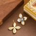 French Exquisite Fashionable Diamond Inlaid Zircon Drip Oil Flower For Women, Niche Personality, Elegant And High-end_ipsvogv.com