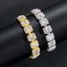 Men’s Jewelry Set Fashion Hip Hop Bracelet 13mm Square Diamond Round Diamond Cuban Chain Full Diamond Men's Trendy Bracelet_ipsvogv.com