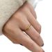 Gold Genuine Gold Electroplating, High-end Feel Crown Line Plain Ring, Metal Texture Ring_ipsvogv.com