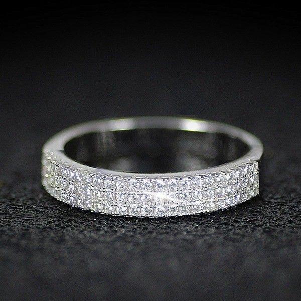 Cao Shi Fashion Women's Dense Set Zircon With Everyday Versatile Ring Accessories Handicrafts_ipsvogv.com