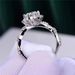 S Pure Silver Classic Sunflower Six Claw, Mosang Stone Women's Light Luxury and High end, New Style Seeking Wedding_ipsvogv.com