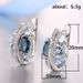 Cao Shi's Romantic, Sweet, Sparkling Pink Zircon Earrings with Creative Double Layer X-shaped Hollow Zircon Earrings_ipsvogv.com