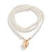 Metal Heart Pendant Pearl Fashionable Winding Multi-layer Bead Collarbone Chain Necklace Accessory_ipsvogv.com
