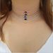 Korean-style copper-inlaid rhinestone single-row necklace middle square card diamond colorful versatile fashion versatile popular necklace ladies_ipsvogv.com