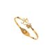 Lucky Four Leaf Grass White Fritillaria Light Luxury Titanium Steel Bracelet With Colorless Valentine's Day Gift For_ipsvogv.com