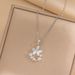 Flower Pendant Women's High-end Light Luxury Niche Design Necklace Sweet High-end Design Necklace Clavicle Chain Niche_ipsvogv.com