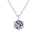 Pure Silver Moissani Snowflake Necklace, Non Fading Women's Pendant, Light Luxury, Niche High-end Feeling, Collarbone_ipsvogv.com