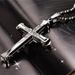 2025 New Arrivals FSUNION 2024 New Male Crystal Cross Jesus Pendant Gold/Black/Blue Color Zirconia Necklace Stainless Steel_ipsvogv.com