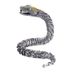 S Silver Handmade Woven Bracelet For Men High-end Niche Design Sense Personality Medusa Rattlesnake Hip-hop Dominant_ipsvogv.com
