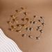 French Retro Geometric Pearl Long Sweater Chain Niche Temperament Irregular Necklace_ipsvogv.com