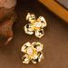 French Antique Style Diamond Inlaid Three-dimensional Metal Flower For Women With A Sense Of Light Luxury, Fashion, And_ipsvogv.com