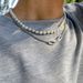 Chenyou Hip Hop Pearl Men's Trendy Cool Street Photo Geometric Metal Chain Necklace_ipsvogv.com