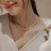 Shi Family Circle 2mm Extremely Fine Baby Millet Pearl Necklace For Women Light Luxury And Unique High End French Collar_ipsvogv.com