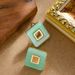 Internet Celebrity Live Streaming Fashion, Simple Geometric Resin Earrings, Feminine Temperament, Versatile And High-end_ipsvogv.com