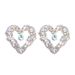 New colored diamond geometric heart shaped alloy diamond earrings Fashionable personality super flash earrings_ipsvogv.com