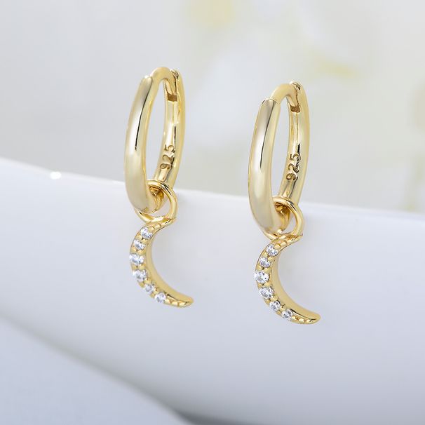 Women's Jewelry 925 Sterling Silver Earrings Set Combination Small Personality Zircon Earrings Temperament Earrings_ipsvogv.com