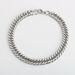 Titanium Steel Non-Fading Cuban For Men Double Weave Polished Bracelet Simple Versatile Hipster Style Men's Jewelry_ipsvogv.com
