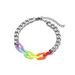 Hip Hop Colorful Rainbow Titanium Steel Bracelet Ins Niche Non-Fading Unisex Accessories_ipsvogv.com