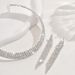 Women’s Jewelry Set Fashion Fashionable And Luxurious Full Diamond Shining Rhinestone Neck Collar Bracelet Tassel Earrings Set Bridal Jewelry_ipsvogv.com