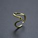 Simple Color Preserving Personality ECG Wave Irregular Ring Opening Adjustable Men's And Women's Ring Bracelet INS Style_ipsvogv.com