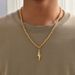 hip-hop Style Niche Design Sense Twist Chain Stainless Steel Lightning Pendant Men's Accessories_ipsvogv.com