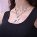 Creative New Product: Glass Rhinestone Multi-layer Necklace, Fashionable Accessory, Simple And Trendy Butterfly Necklace_ipsvogv.com
