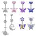 Women's Jewelry Zircon Belly Button Nail Oiled Belly Button Ring Piercing Jewelry_ipsvogv.com