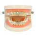Unisex Jewelry Fashion diamond gold teeth playing card suit shape spades red peaches plums square A hip hop jewelryHIPHOP tooth_ipsvogv.com