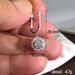 Cao Shi Fashion Two Piece Exquisite Round Shining Earrings Buckle_ipsvogv.com