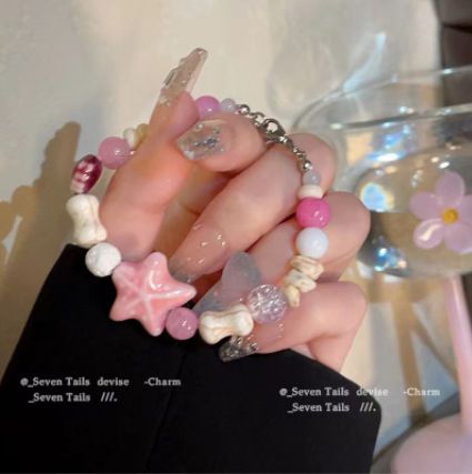 New Chinese Ancient Ceramic Beaded Women's Light Luxury, High-end Feeling, Handmade Woven Bracelet, Ethnic Style Jewelry_ipsvogv.com