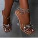 Fashion rhinestone foot ornaments personality temperament high end full diamond tassel anklet accessories_ipsvogv.com