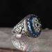 Diamond Craftsman Blue Set Zircon New Simple And Elegant Alloy Ring_ipsvogv.com