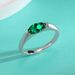 S925 Silver 1 Carat Moissanite Ring Plated With K Gold 5x10mm Horse Eye Ring Light Luxury Ring_ipsvogv.com