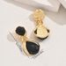 Unisex Geometric Earrings High End Niche Inlaid Pearl Design Earrings For Women Light Luxury And Versatile Water Drop Earrings_ipsvogv.com