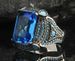 Hecheng Fashion Simple Square Diamond Gold Plated Inlaid Ring For Men_ipsvogv.com