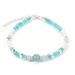 Of Faceted Lake Blue Crystal Shell Four Leaf Clover Round Beads Natural Stone Bracelet Necklace Set_ipsvogv.com