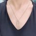 Gold Interlocking Necklace Female Elements Crystal Clavicle Sweater Chain Female_ipsvogv.com