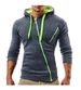 Men's Clothing Autumn and Winter New Classic Oblique Zipper Hooded Men's Casual Slim Sweater Jacket W01_ipsvogv.com