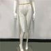 New Women's Diamond Chain Tassel Long Skirt Sexy Transparent Super Flash Hot Girl Skirt_ipsvogv.com