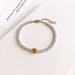 Women's Jewelry Fashion Simple Jewelry Diamond Bracelet Temperament Versatile Full Diamond Square Bracelet Cross Mirror_ipsvogv.com