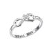 S925 Sterling Silver Ring For Women, Cross 8 Shaped Bowknot, High End English Fashion Trend Ring_ipsvogv.com