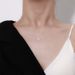 S999 Pure Square Sugar Necklace, Women's New Style Collarbone Chain, Light Luxury Niche Design, Foot Silver Pendant_ipsvogv.com