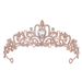 Crystal Diamond Bridal Wedding Hair Crown Birthday Headdress Hair Accessories Ball Crown Car Show Performance Headband_ipsvogv.com