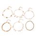 Minimalist Lightning, Moon, Pentagonal Stars, Water Droplets, Tassels, Handmade Footwear, Multi-layer 6-piece Set, Ankle_ipsvogv.com