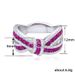 Cao Shi's High End Korean Edition Bow Ribbon Irregular Cross Light Luxury Fashion Ring_ipsvogv.com